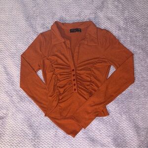 Urban Outfitters Aries ruched blouse